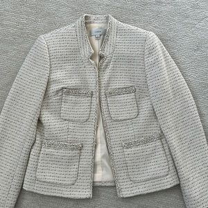 J. Crew Cream & Metallic Blazer